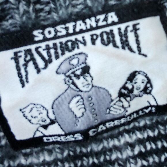 Vintage Fashion Police Abstract Geometric Crewneck Sweater - Picture 3 of 6